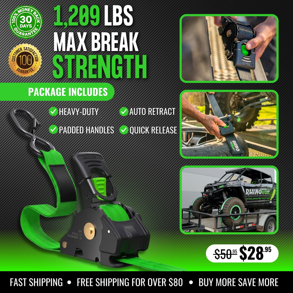๐ Limited Time โ Upgraded 2025 Retractable Ratchet Strap (Perfect Gift for Men๐)